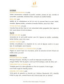 Menu OriJines - Les entrées, plats et desserts