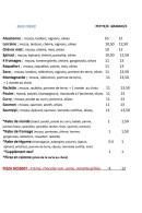 Menu Pizzeria des Chats - Les pizzas crèmes