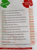 Carte et menu de Beaujolais pizza à Saint Etienne des Oullieres — Pizzas