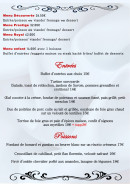 Menu Le Pavillon - Les menus, entrées et poissons