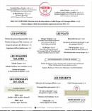 Menu ibis Lyon Bron Eurexpo - La carte