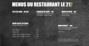 Menu LE 217 - Formules