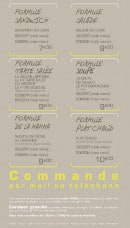 Menu Pauze - Les formules 