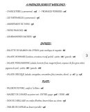 Carte et menu de Auke-Land à Sainte Foy l'Argentiere — Les entrées, plats et à partager