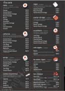 Carte et menu de Khao Thip Asie à Sainte Foy l'Argentiere — Makis, california, springs,...