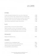 Menu Les Terrasses de Saint-Bonnet - Entrées, plats, fromages,...
