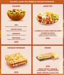Menu Chicken & co - Les salades, assiettes, paninis et croques monsieur