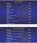 Menu Layaly al sham - Les entrées et plats