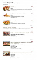 Menu Les copains d’abord - Entrées et tapas a partager