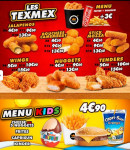 Menu Ô'Royal Givors - Les tex mex et menu kids
