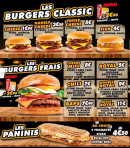 Menu Ô'Royal Givors - Les burgers et paninis