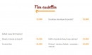 Menu Turquoise - Les assiettes