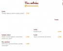 Menu Turquoise - Les entrées