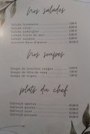 Menu Le 1050 - Les plats, soupes et salades