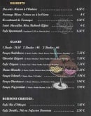 Menu Le Relais - Les desserts