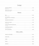 Menu Le 37 - Les fromages, desserts, glaces,...