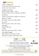 Menu Restaurant COTé - Les menus