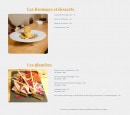 Menu L'Almara - Les fromages, desserts, ...