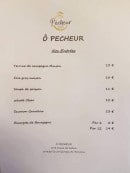 Carte et menu de Ô Pêcheur à Saint Georges de Reneins — Entrées