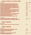 Carte et menu de Le P'tit Viand'Art à Saint Martin en Haut — Les vins