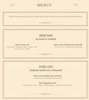 Menu La Charmette - Les menus