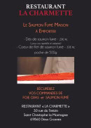 Menu La Charmette - Le saumon fumé à emporter
