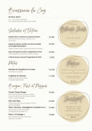 Carte et menu de Brasserie Le Caz à La Tour de Salvagny — Les entrées, salades et pates, ...