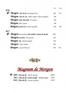 Menu Le Morgon - Vins suite