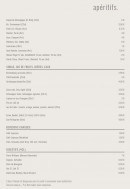 Menu Le Chapotin - Apéritifs