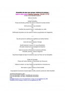 Menu Au Mastroquet - menu du groupe