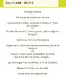 Menu Le Balcon - menu 66.5€