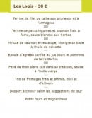 Menu Le Balcon - menu 30€