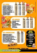 Menu Chicken burger - Les buns, wraps et américains