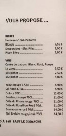 Menu L'Orient Express - Les bières et vins