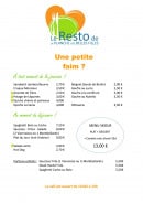 Menu Le resto de la Planche des Belles Filles - Sandwiches, assiettes, menu,..