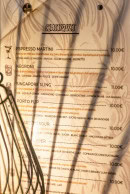 Menu Le Comptoir Viking - cocktails