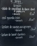 Menu Le Pavillon du Bergen - Extrait de la carte