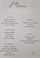 Menu Le Saint Louis - Menu de la semaine