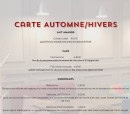 Menu Les Coursives - La carte