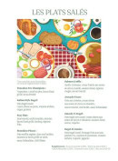 Menu Oh Café - Les plats  salés