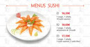 Menu Toyo Sushi - Les menus sushi
