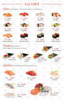 Menu Toyo Sushi - Sushi, temaki et sashimi