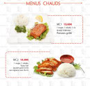 Menu Toyo Sushi - Les menus mixtes  chauds