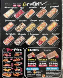 Carte et menu de Dallas Food à Chalon sur Saone — Gratins