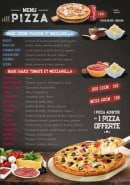 Menu Le 101 Avenue - les pizzas