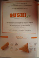 Menu Sushi Go - Informations et  entrées