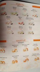 Menu Sushi Go - Maki nu et saum'roll