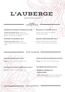 Carte et menu de L'Auberge de St Julien à Saint Julien de Joncy — Pour commencer et viandes