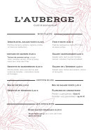 Carte et menu de L'Auberge de St Julien à Saint Julien de Joncy — les plats, menus enfant, ...