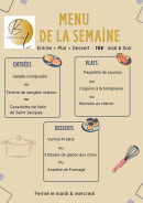 Menu O Bord De Loire - Menu de la semaine